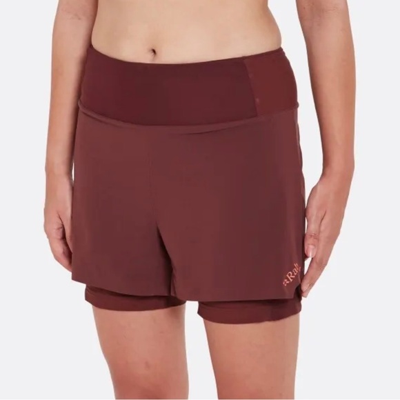 Rab Women's Talus Trail Shorts in size large. Color : deep Heather. - Picture 2 of 7